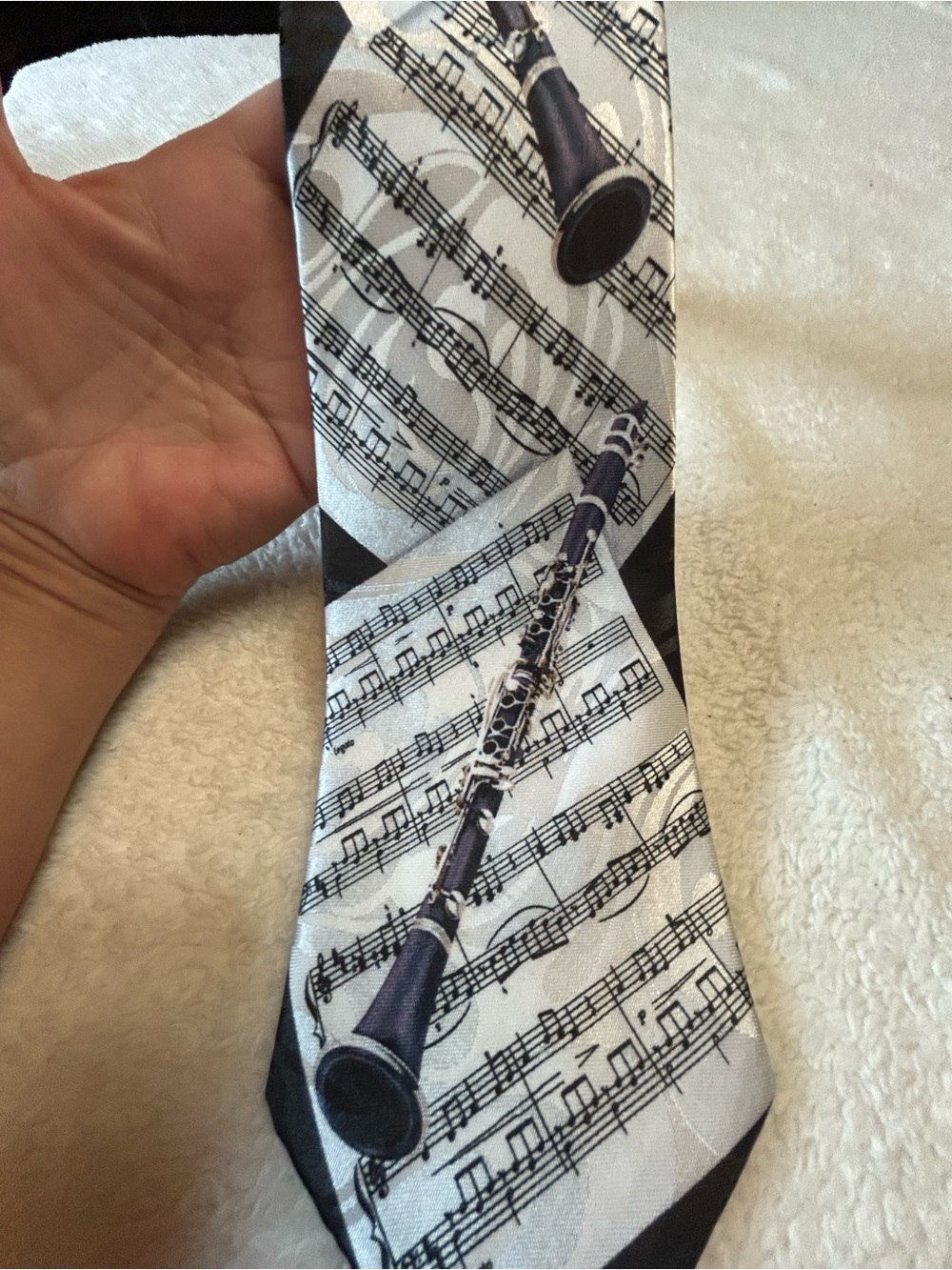 🎁3 for $30 - Novelty Clarinet & Sheet Music Tie